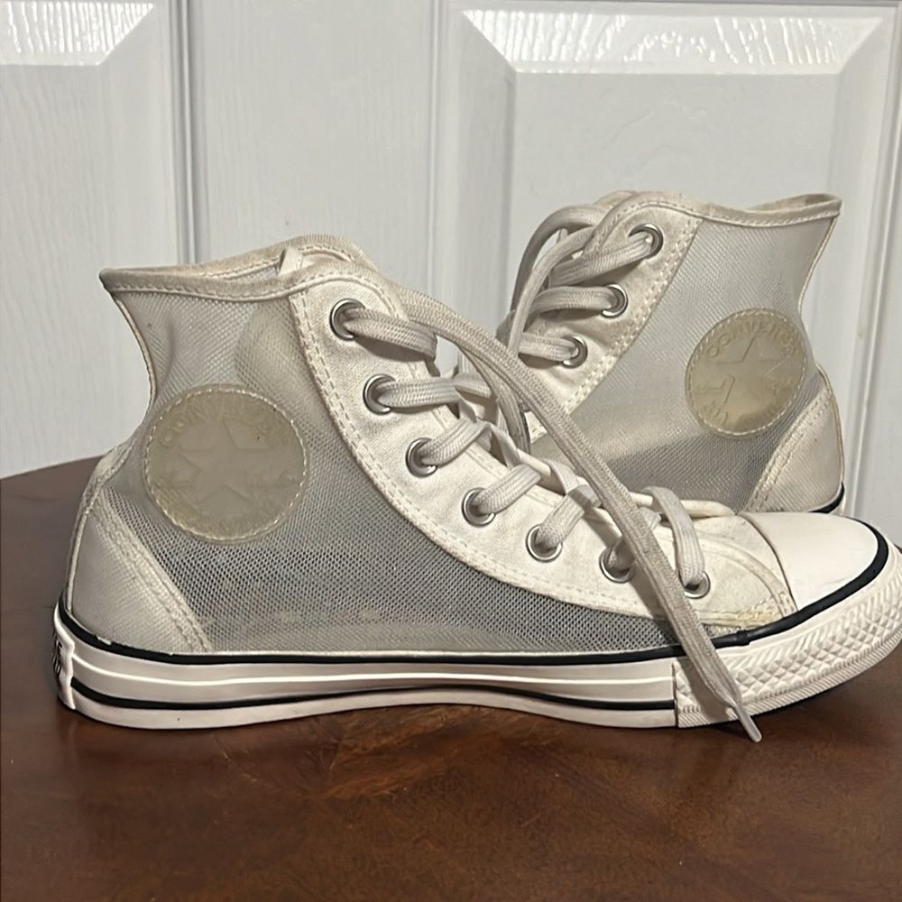 🔥 Converse Hi-Top Transparent Special Edition‎ Chuck Taylor Sneakers Women Sz 7